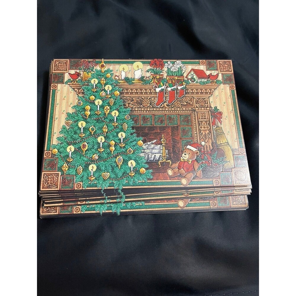 Lot of 25 Vintage 1998 Cleo‎ USA Retro Christmas Holiday Greeting Cards Embossed
